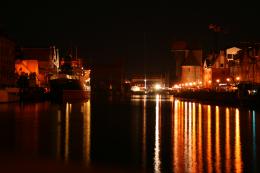 Motlawa river, Gdansk, Poland